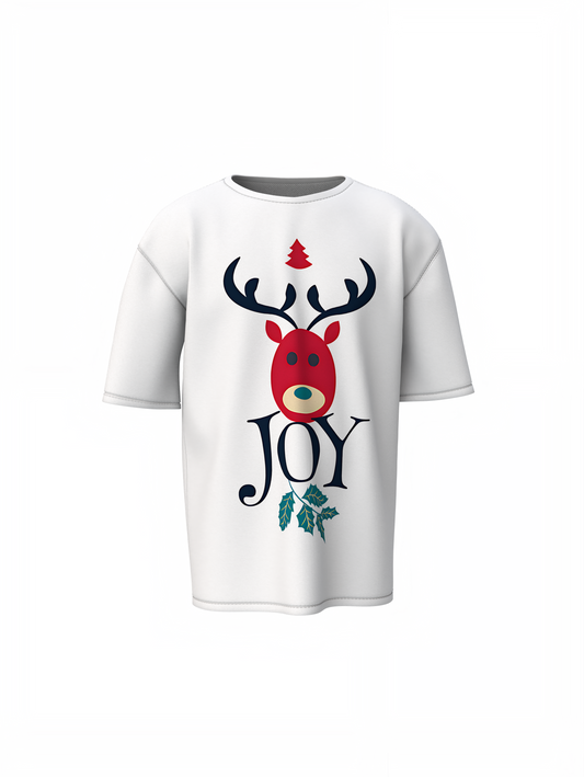 Joy Oversized T-Shirts – Festive Casual Streetwear Style