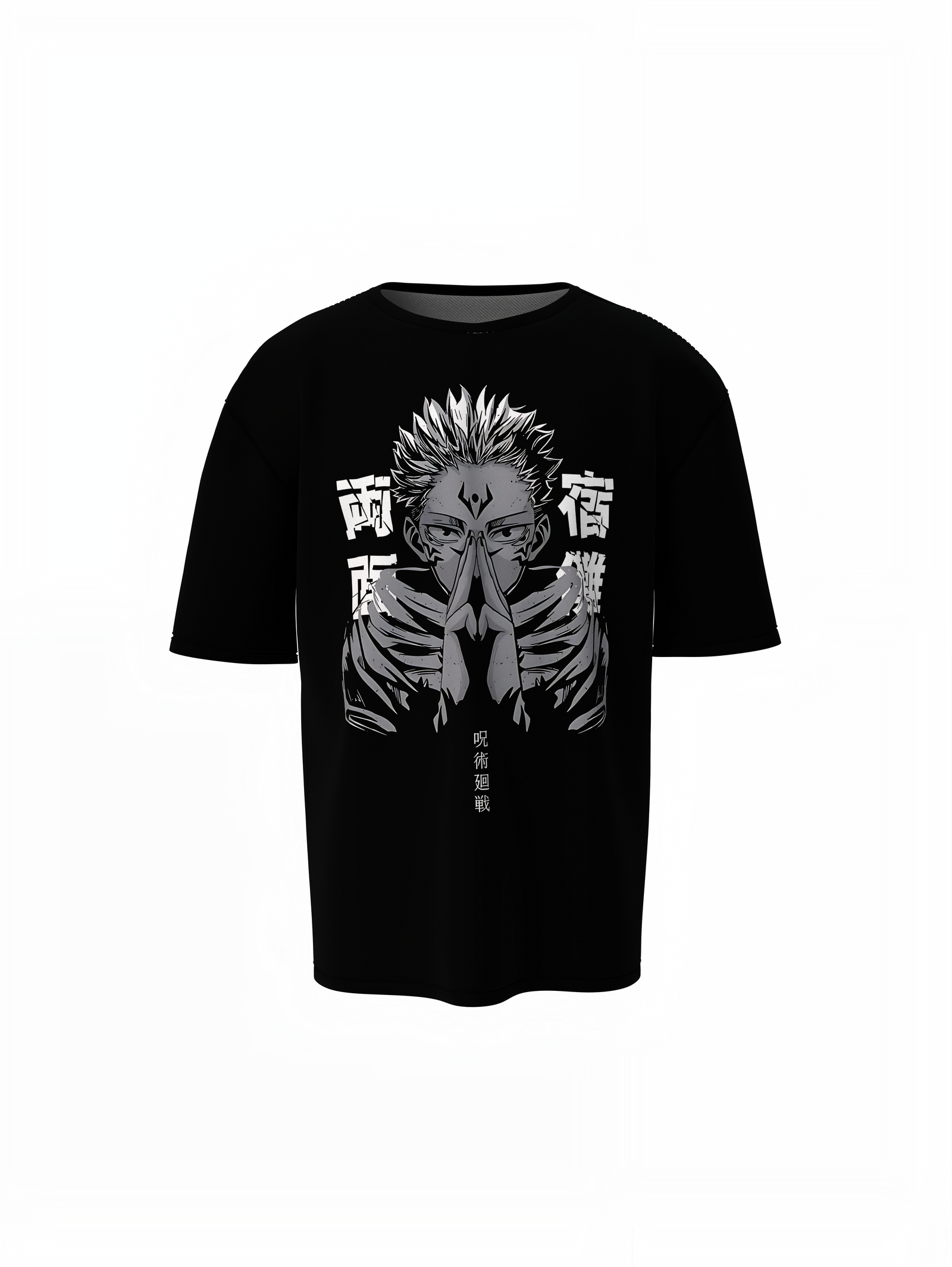 Ryomen Sukuna Oversized T-Shirts for Anime Streetwear Looks