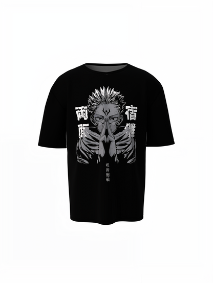Ryomen Sukuna Oversized T-Shirts for Anime Streetwear Looks