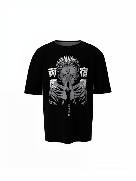 Ryomen Sukuna Oversized T-Shirts for Anime Streetwear Looks