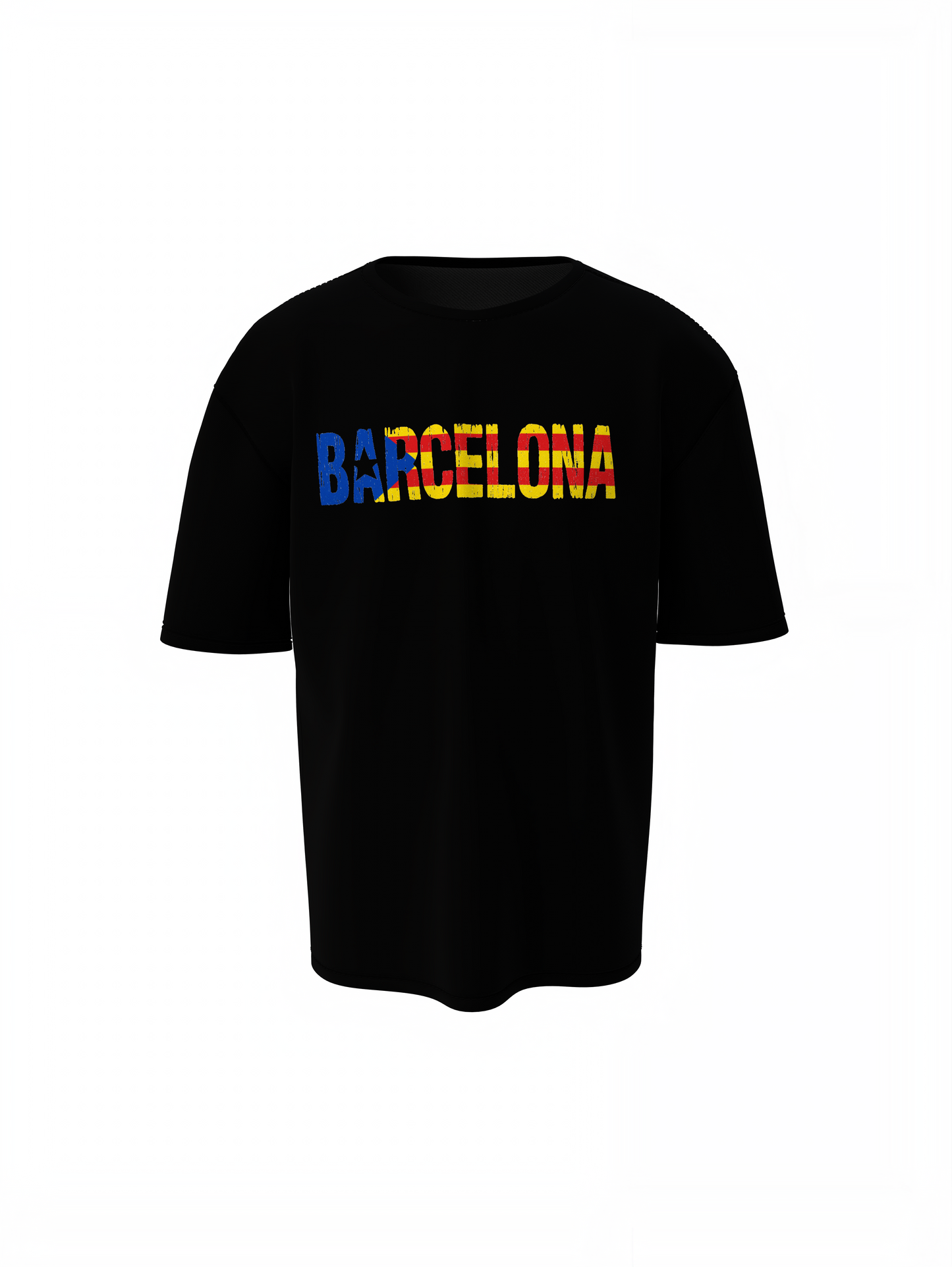 Barcelona Text Oversized T-Shirts – Bold Graphic Streetwear