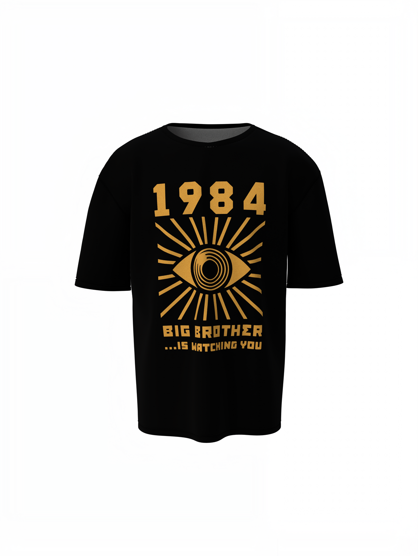 Watching You Oversized T-Shirts Bold Graphic Streetwear Tee