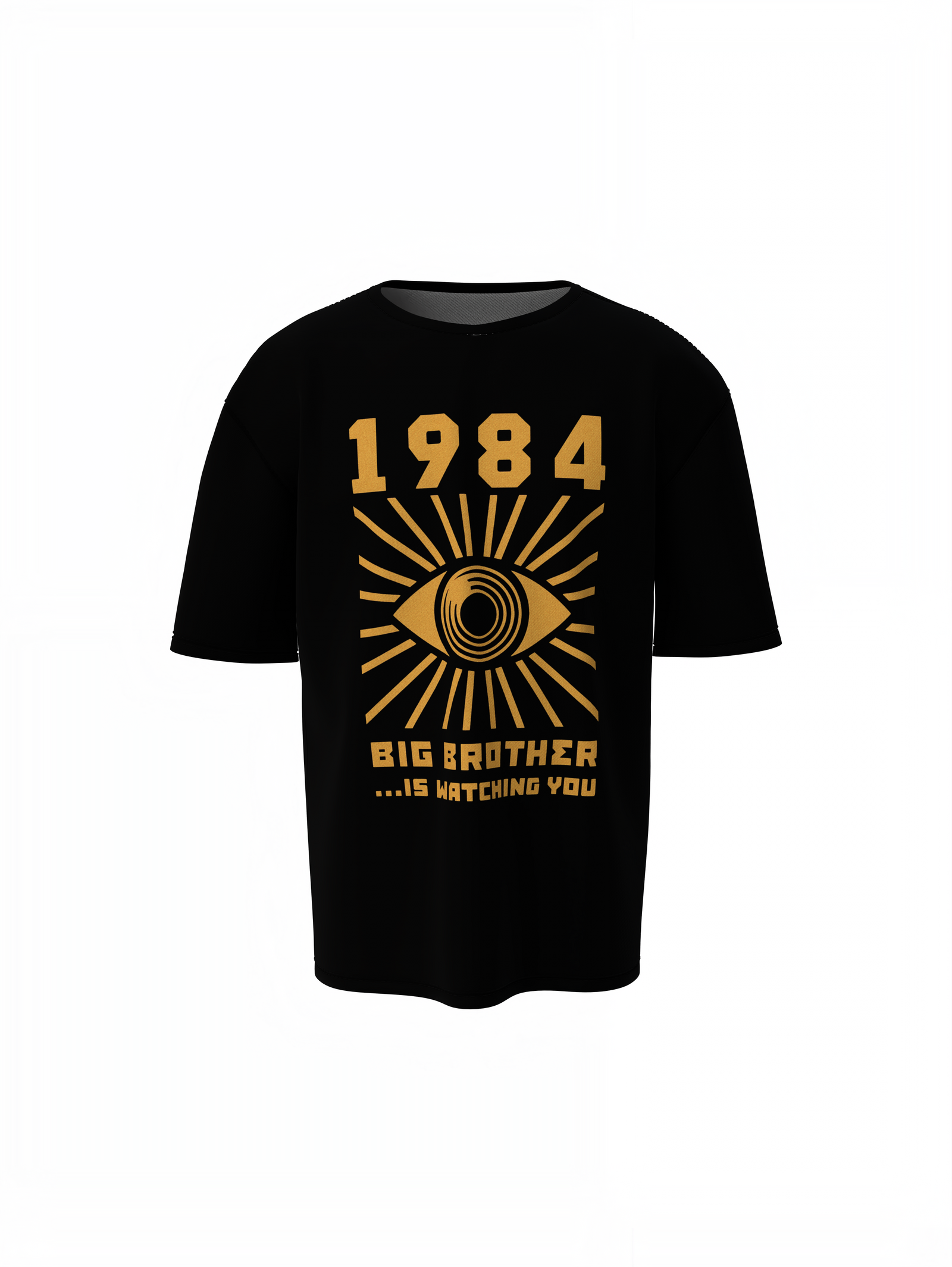 Watching You Oversized T-Shirts Bold Graphic Streetwear Tee