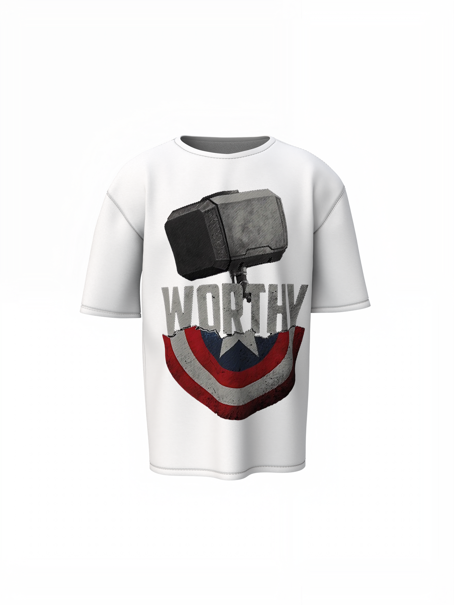 Worthy Shield Oversized T-Shirts