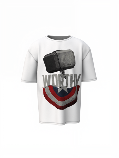 Worthy Shield Oversized T-Shirts
