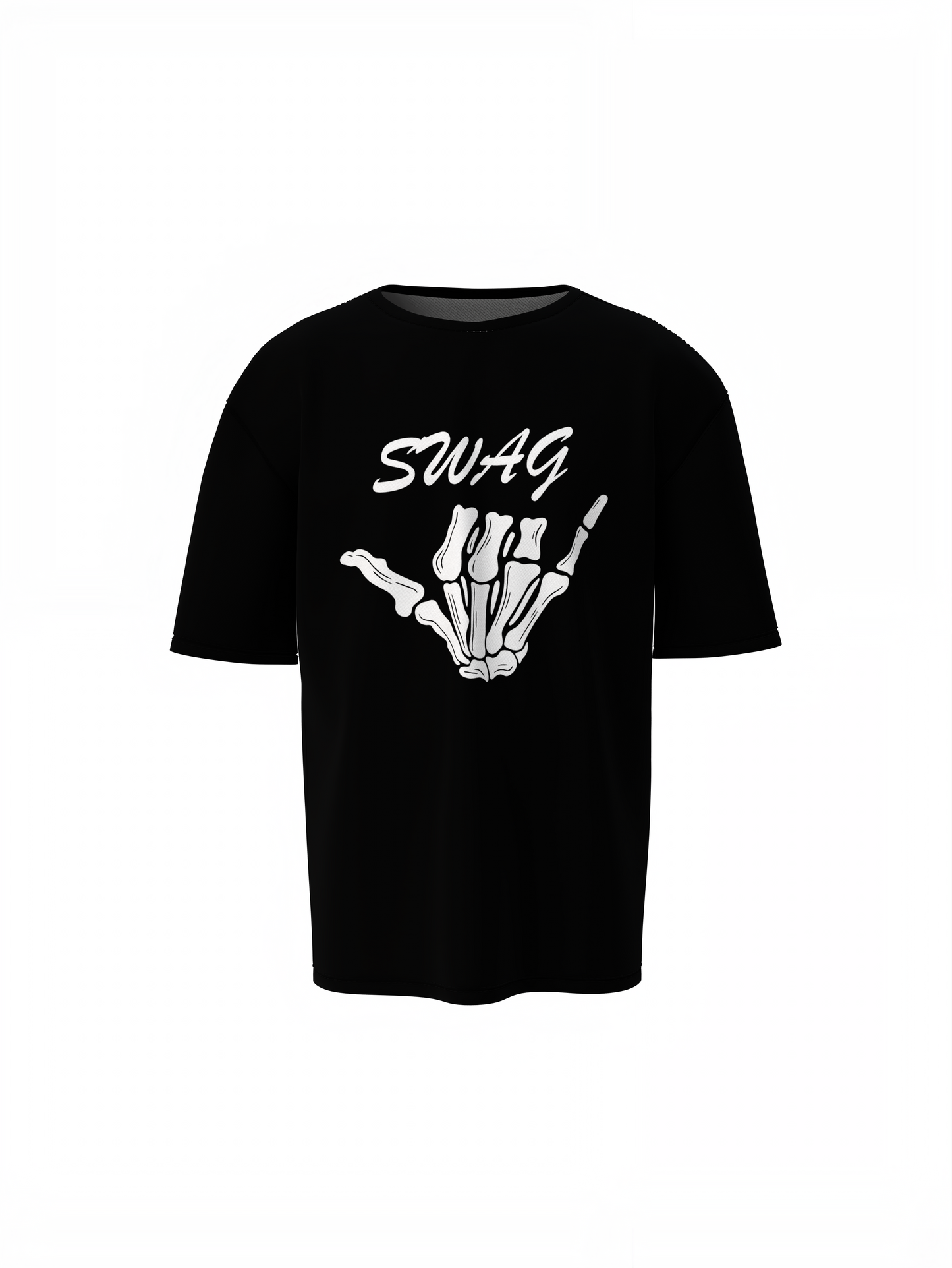 Swag Sign Oversized T-Shirt for Bold Casual Streetwear Tees