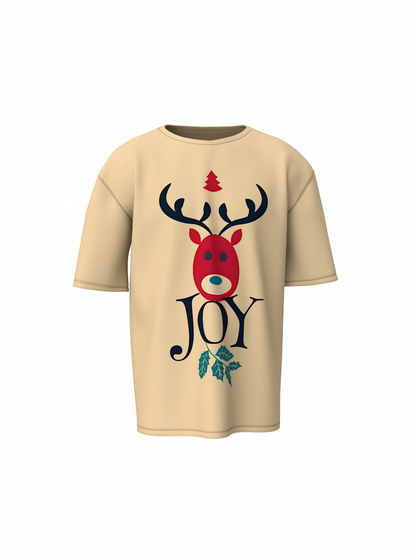 Joy Oversized T-Shirts – Festive Casual Streetwear Style