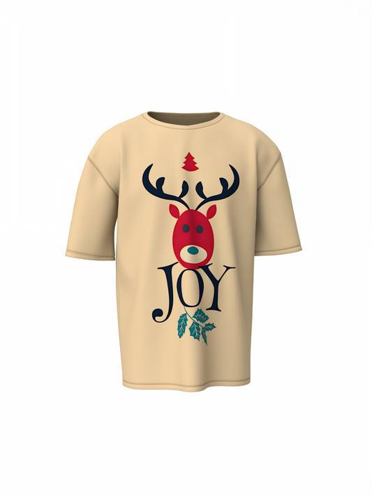 Joy Oversized T-Shirts – Festive Casual Streetwear Style
