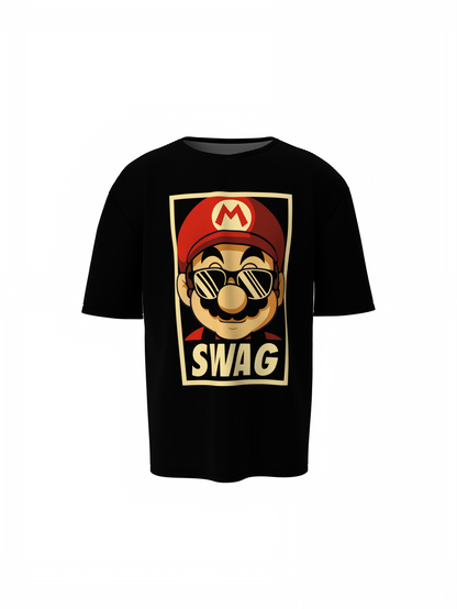 Mario Swag Oversized T-Shirts – Bold & Trendy Streetwear
