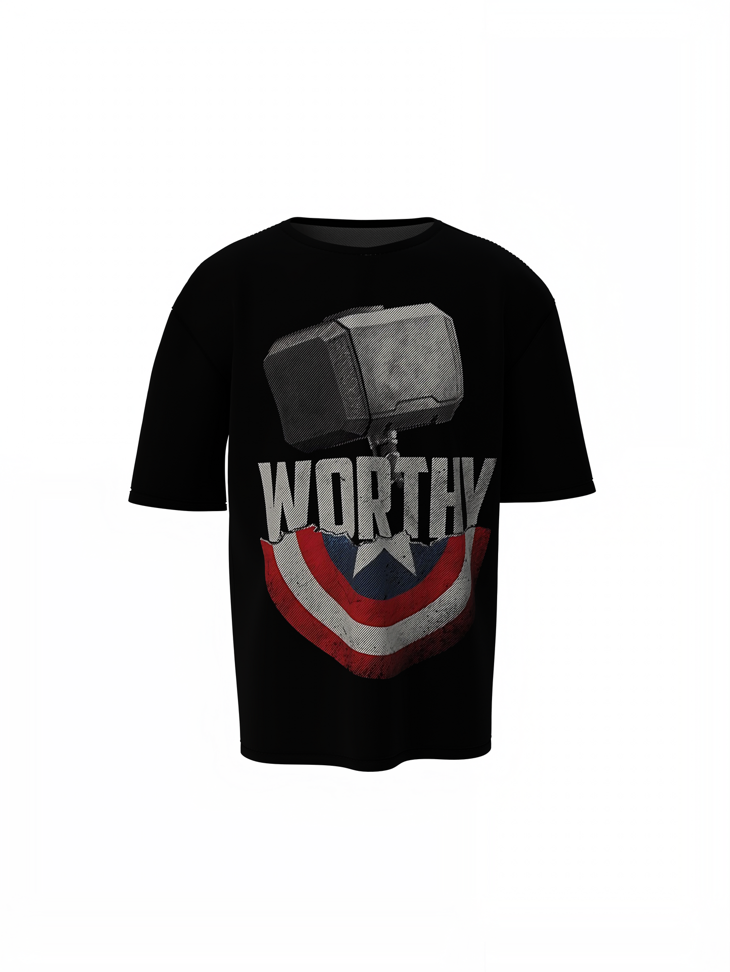 Worthy Shield Oversized T-Shirts
