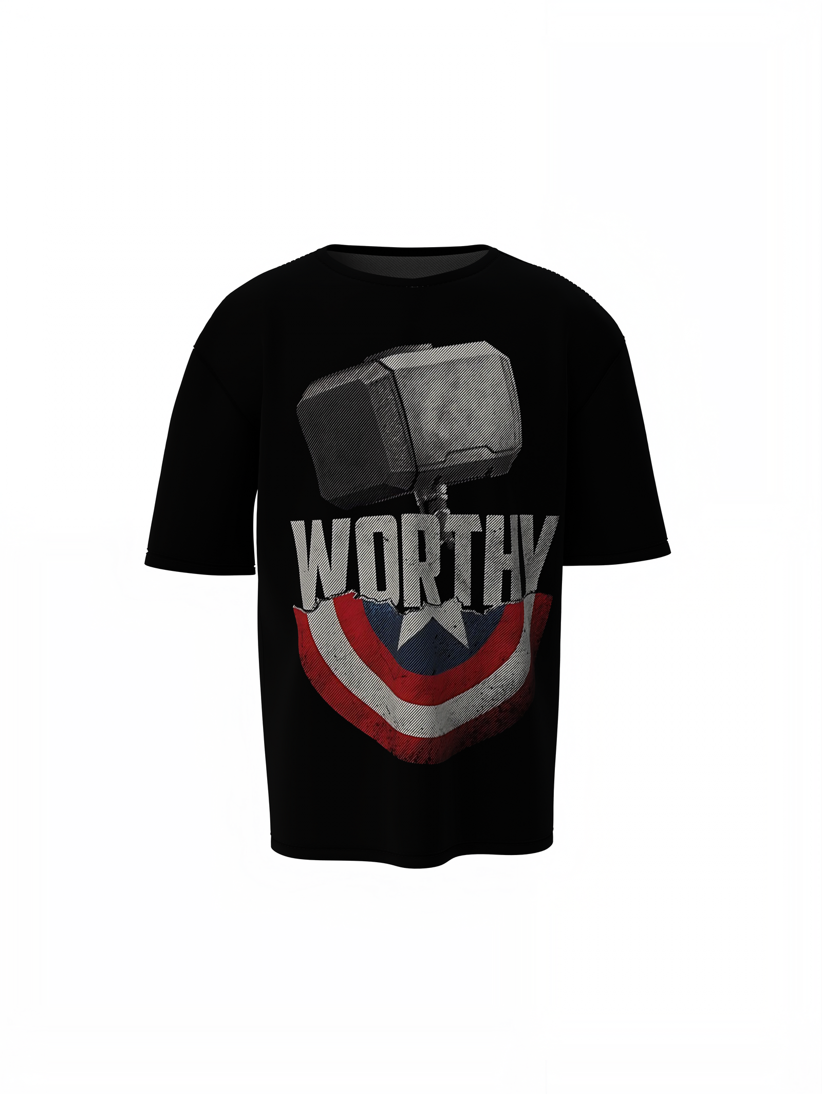Worthy Shield Oversized T-Shirts