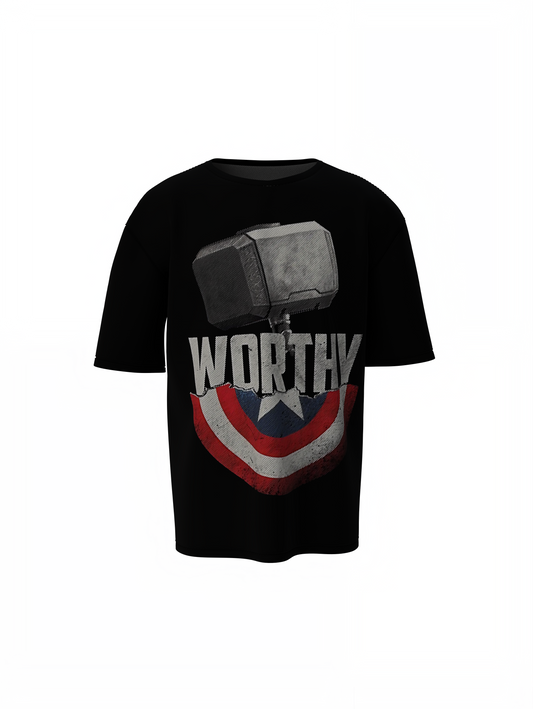 Worthy Shield Oversized T-Shirts