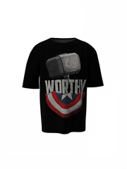 Worthy Shield Oversized T-Shirts