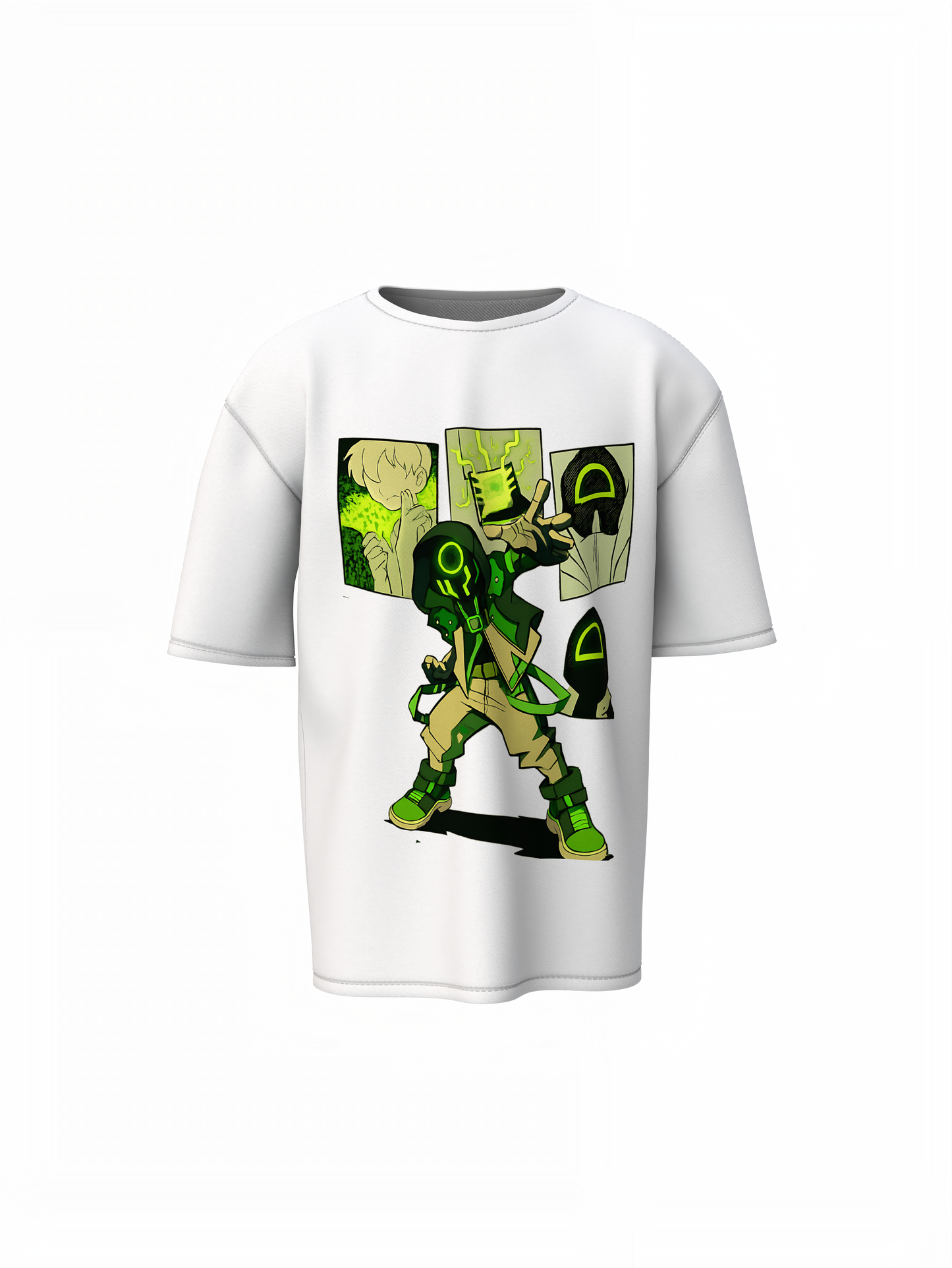 Chaquetrix Oversized T-Shirts – Futuristic Graphic Streetwear