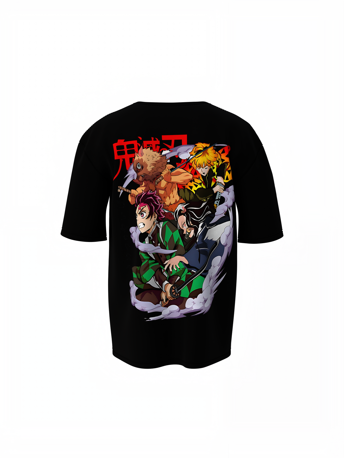 Tanjiro Zenitsu Inosuke Oversized T-Shirts Anime Style Tees