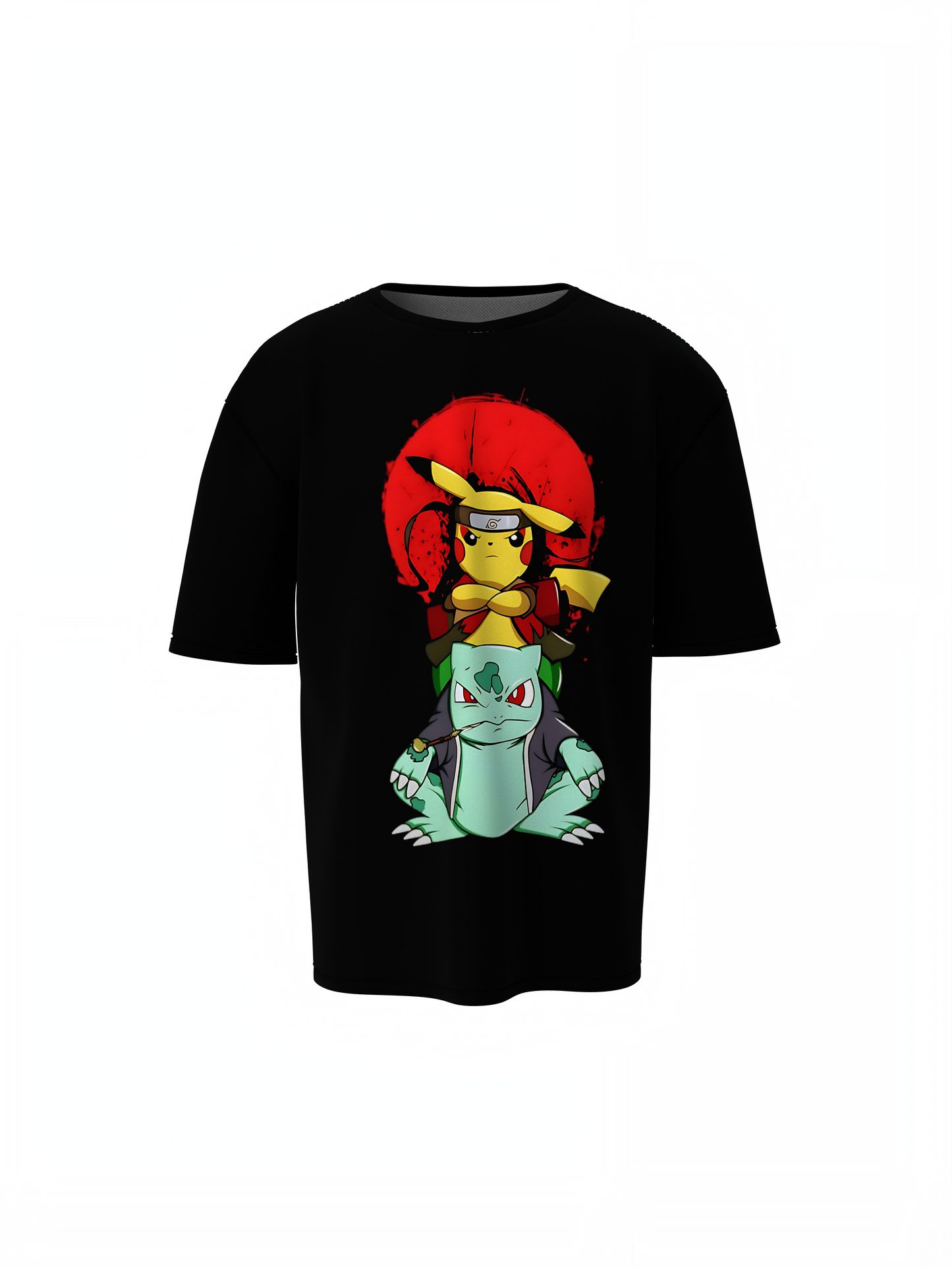 Bulbasaur Pikachu Oversized T-Shirts – Cute Anime Streetwear