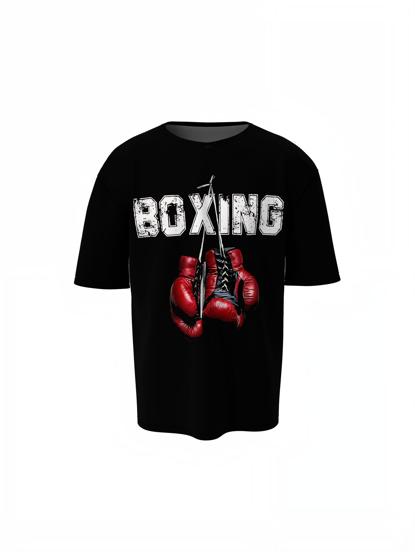 Boxing Red Gloves Oversized T-Shirts