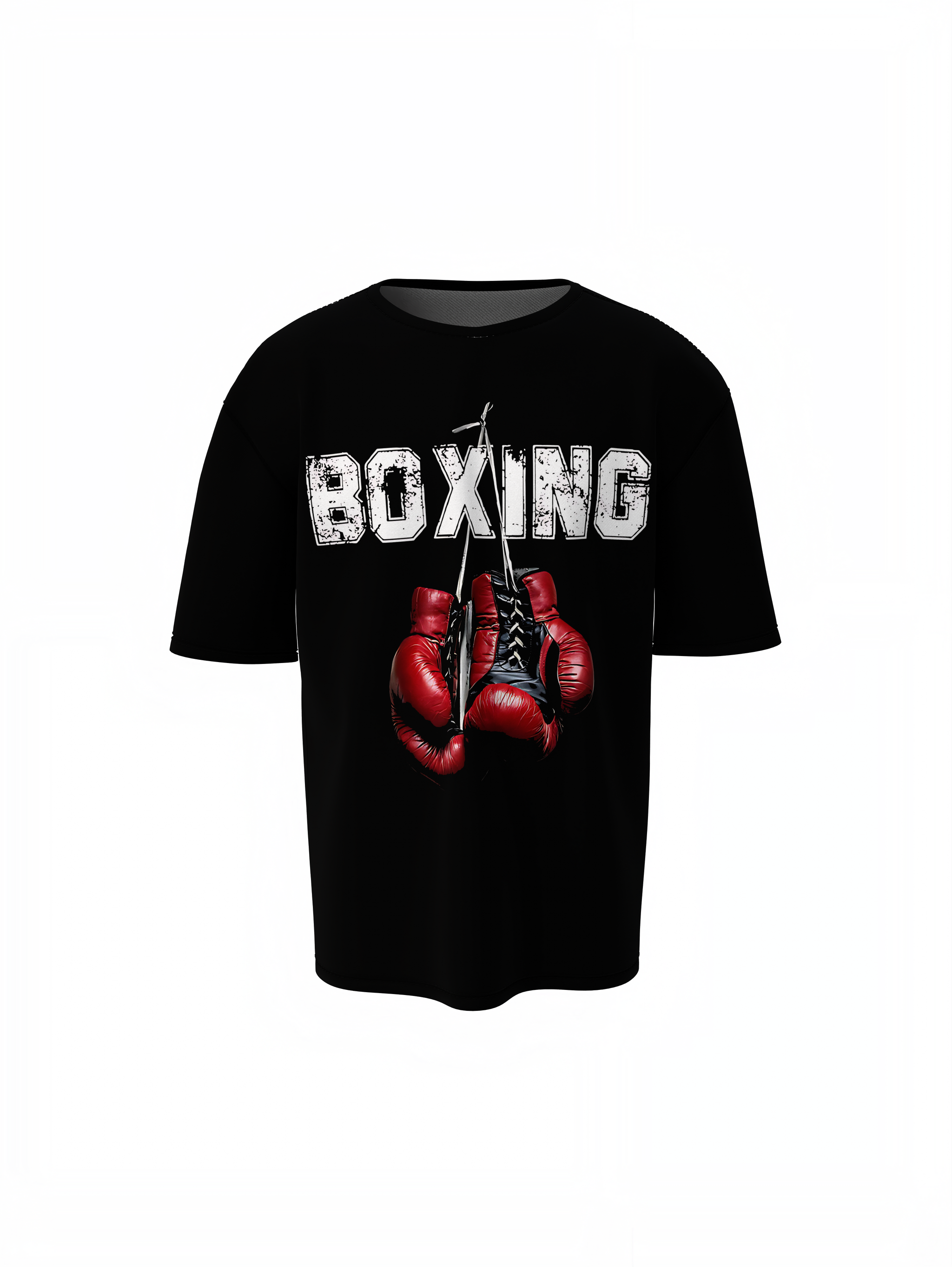 Boxing Red Gloves Oversized T-Shirts