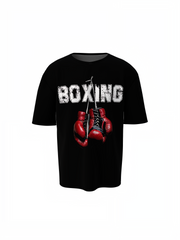 Boxing Red Gloves Oversized T-Shirts