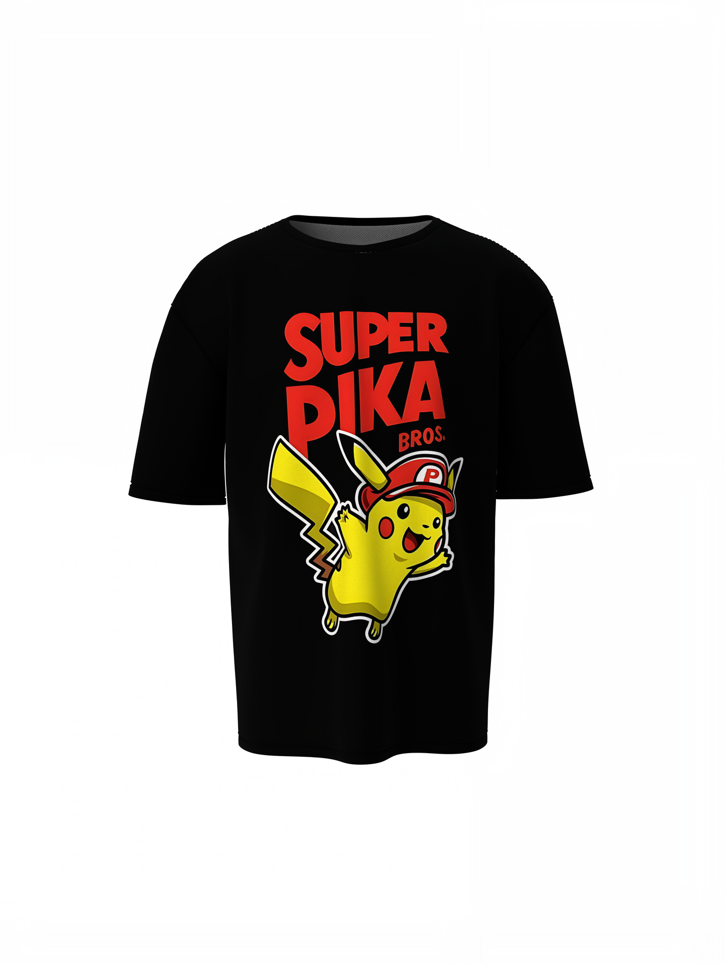 Super Pika Oversized T-Shirt for Fun Anime Streetwear Looks