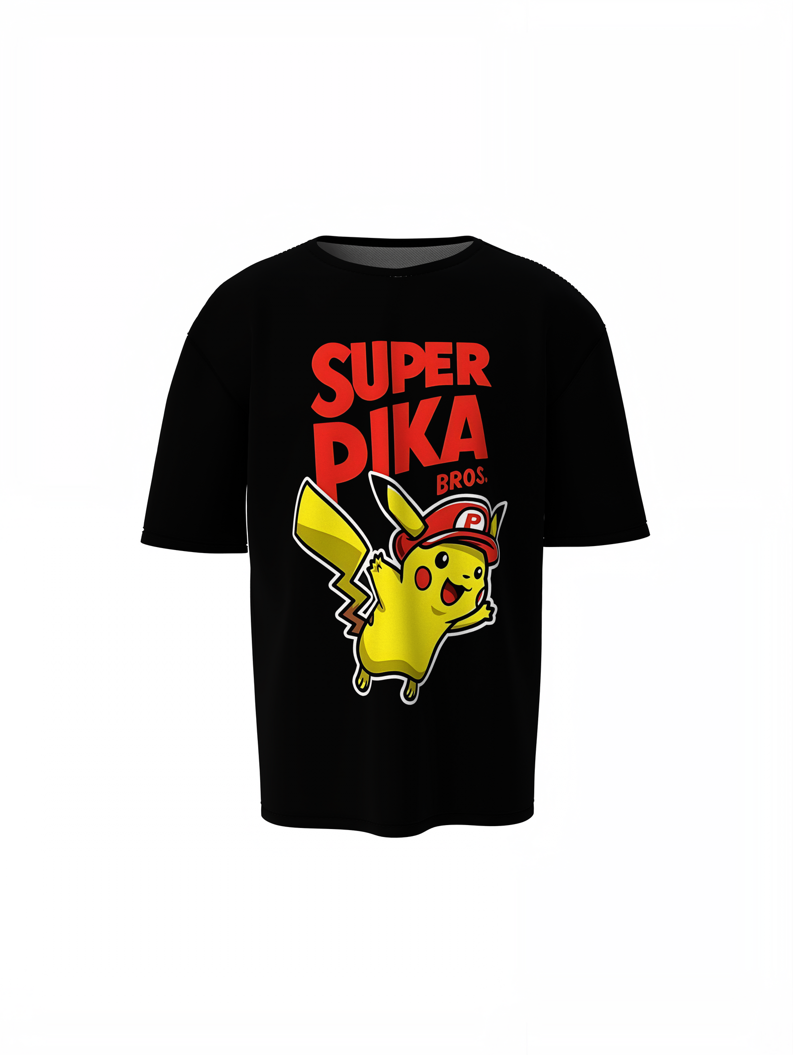 Super Pika Oversized T-Shirt for Fun Anime Streetwear Looks