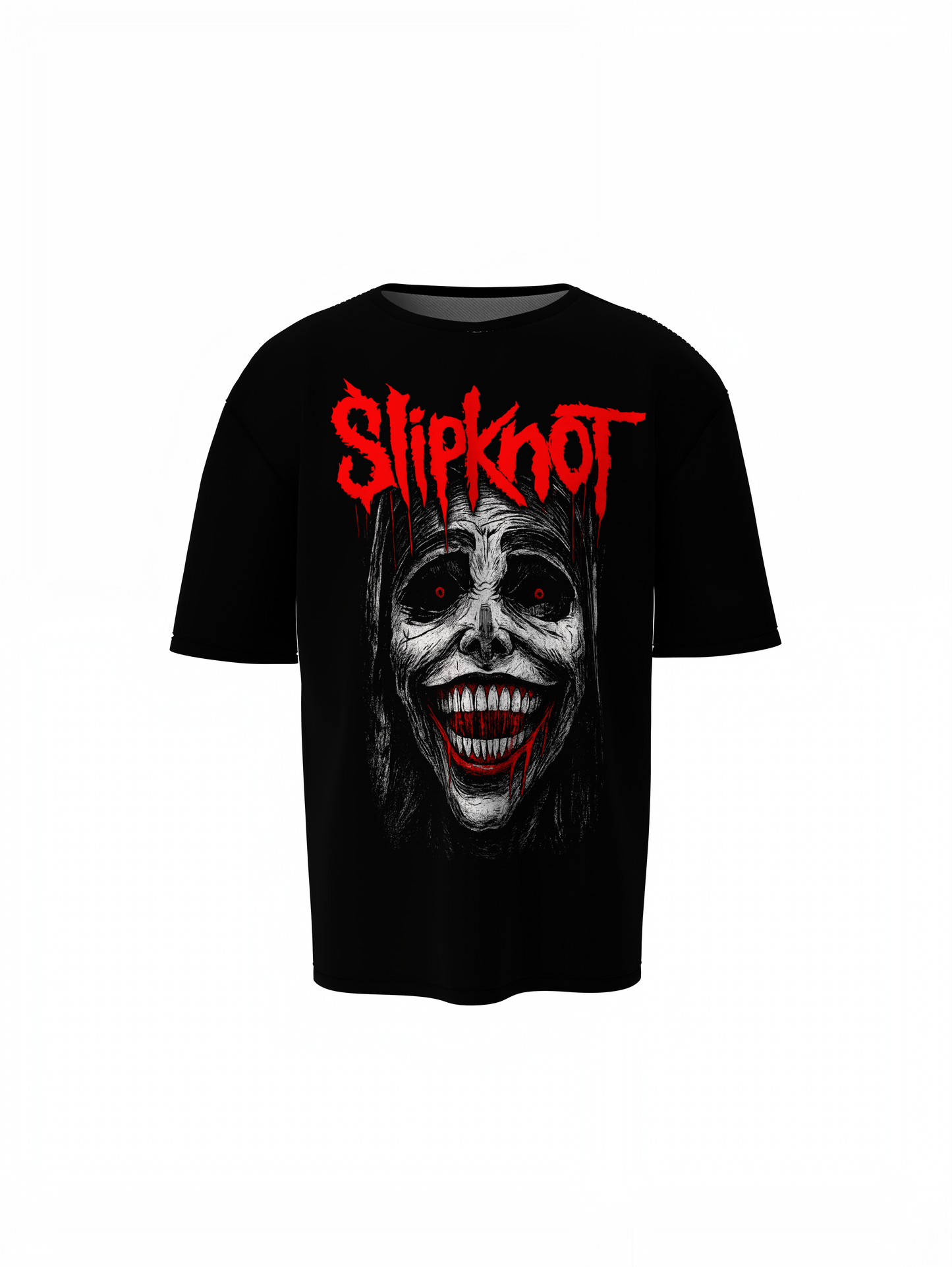 Slipknot Black Oversized T-Shirts – Heavy Metal Streetwear
