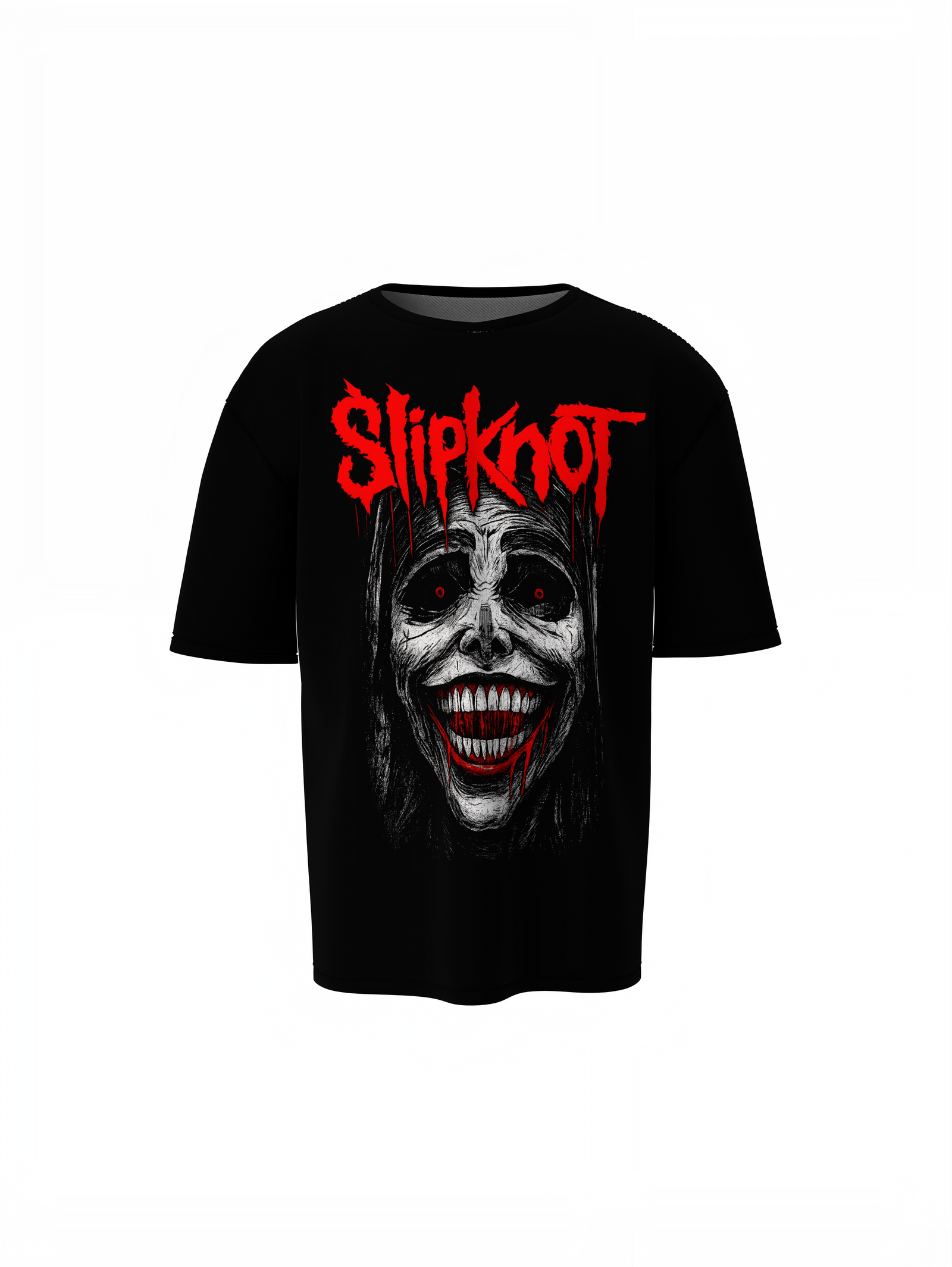 Slipknot Black Oversized T-Shirts – Heavy Metal Streetwear