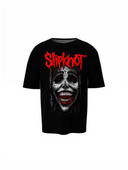 Slipknot Black Oversized T-Shirts – Heavy Metal Streetwear