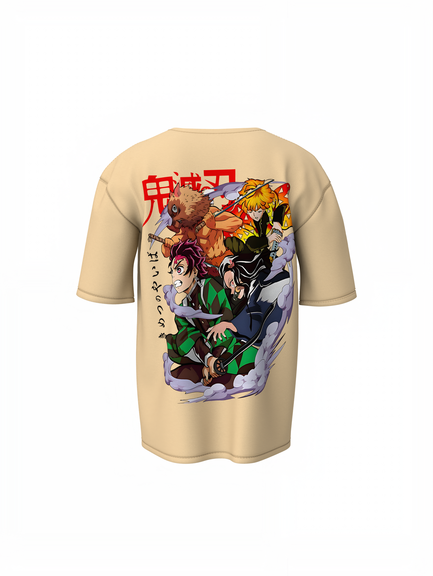 Tanjiro Zenitsu Inosuke Oversized T-Shirts Anime Style Tees