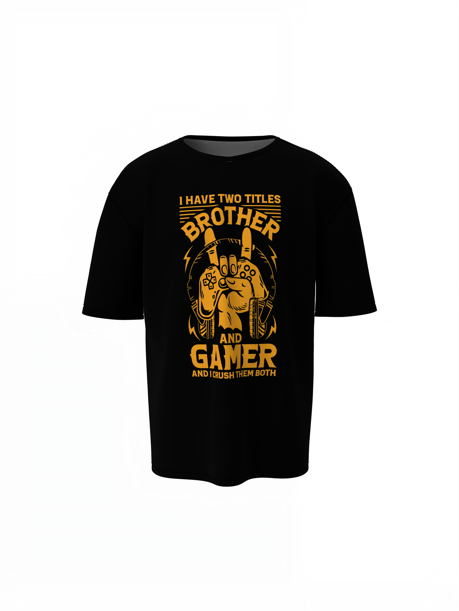 Gamer Brother Oversized T-Shirts Cool Casual Streetwear