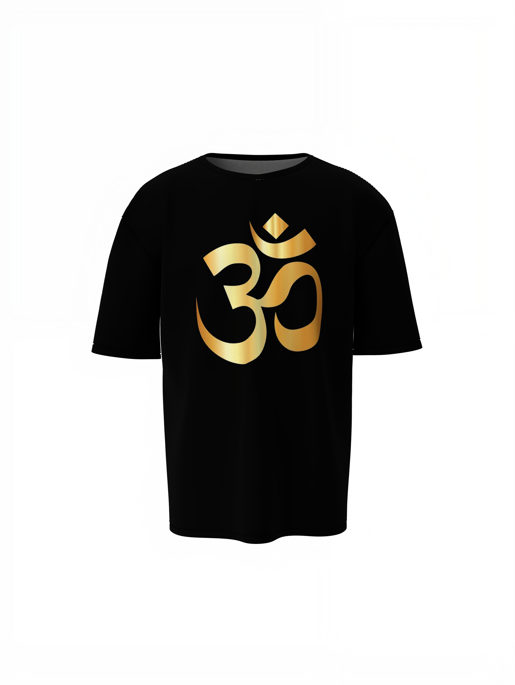 Om Gold Art Oversized T-Shirts