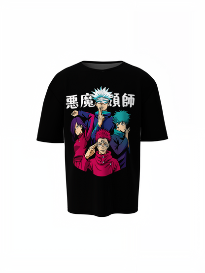 Jujutsu Kaisen Oversized T-Shirts – Anime Streetwear Style