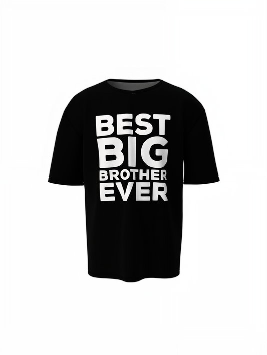 Best Big Brother Oversized T-Shirt Cool Casual Graphic Tee