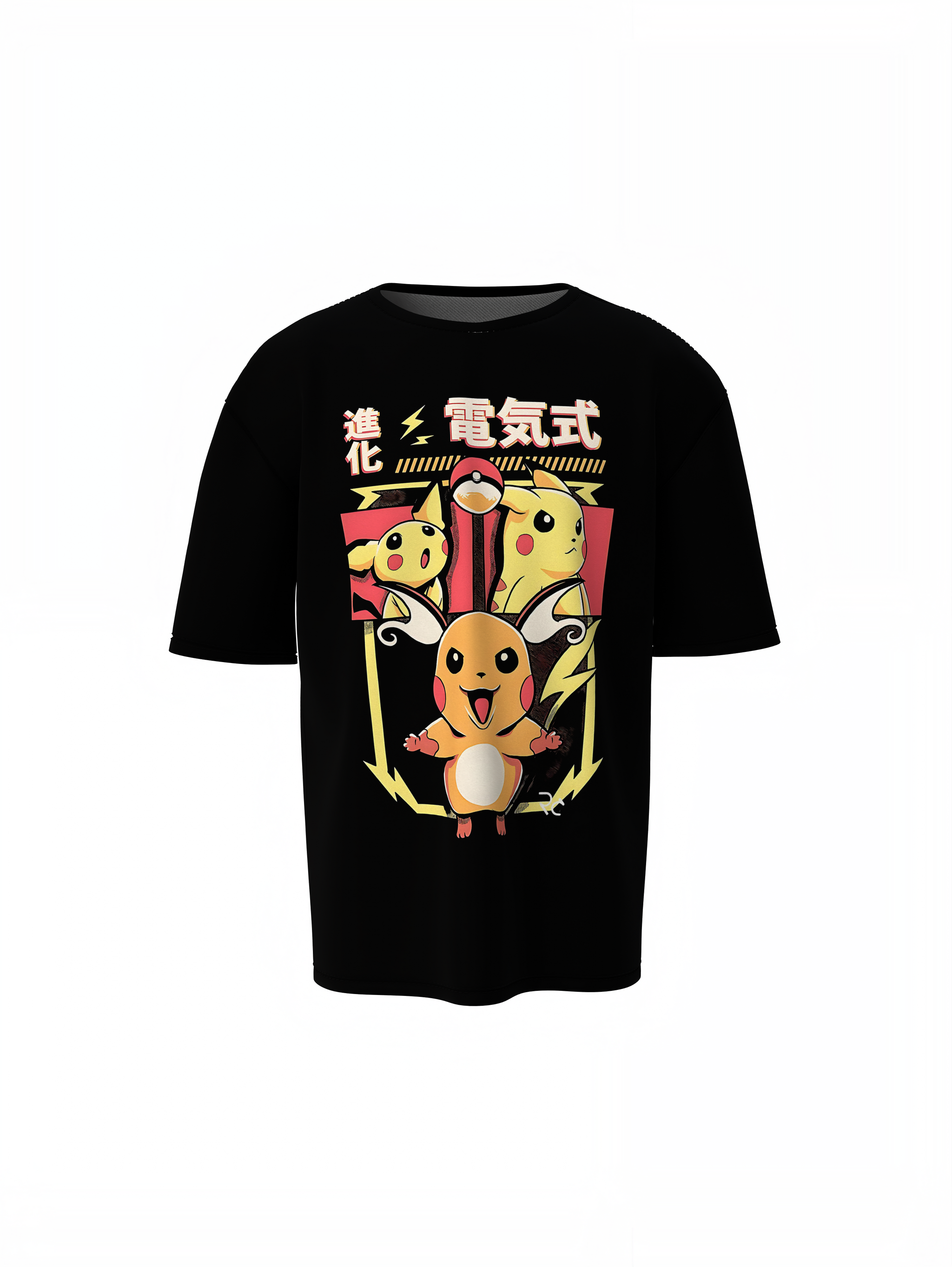 Evolution Pokemon Oversized T-Shirts