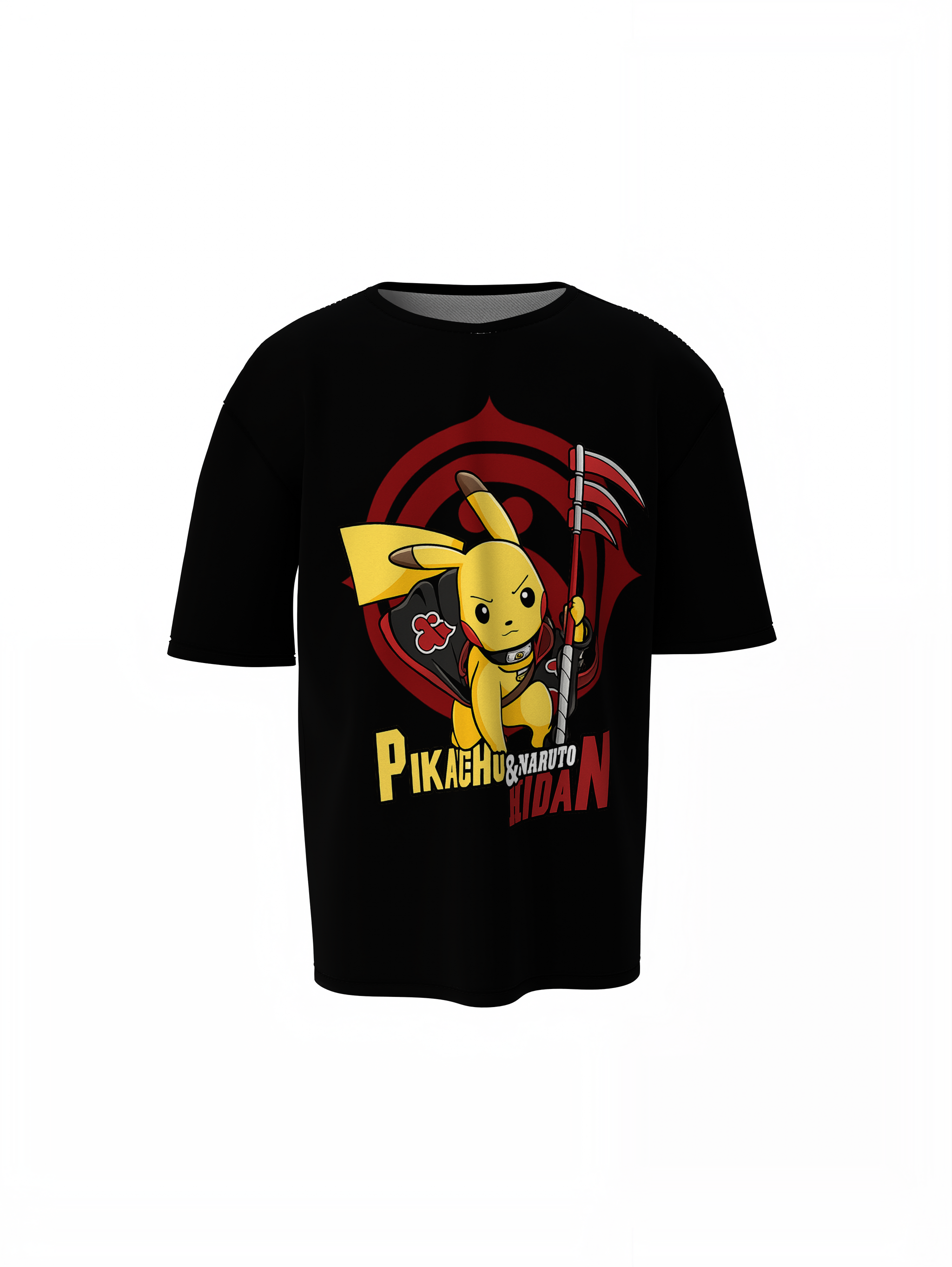 Naruto Pikachu Oversized T-Shirts