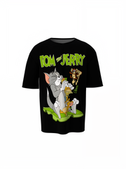 Tom Jerry Cartoon Oversized T-Shirts