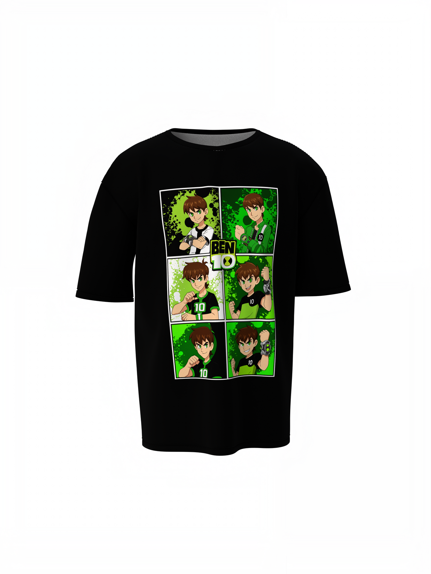 Ben 10 Series Oversized T-Shirts Cool Hero Cartoon Streetwear