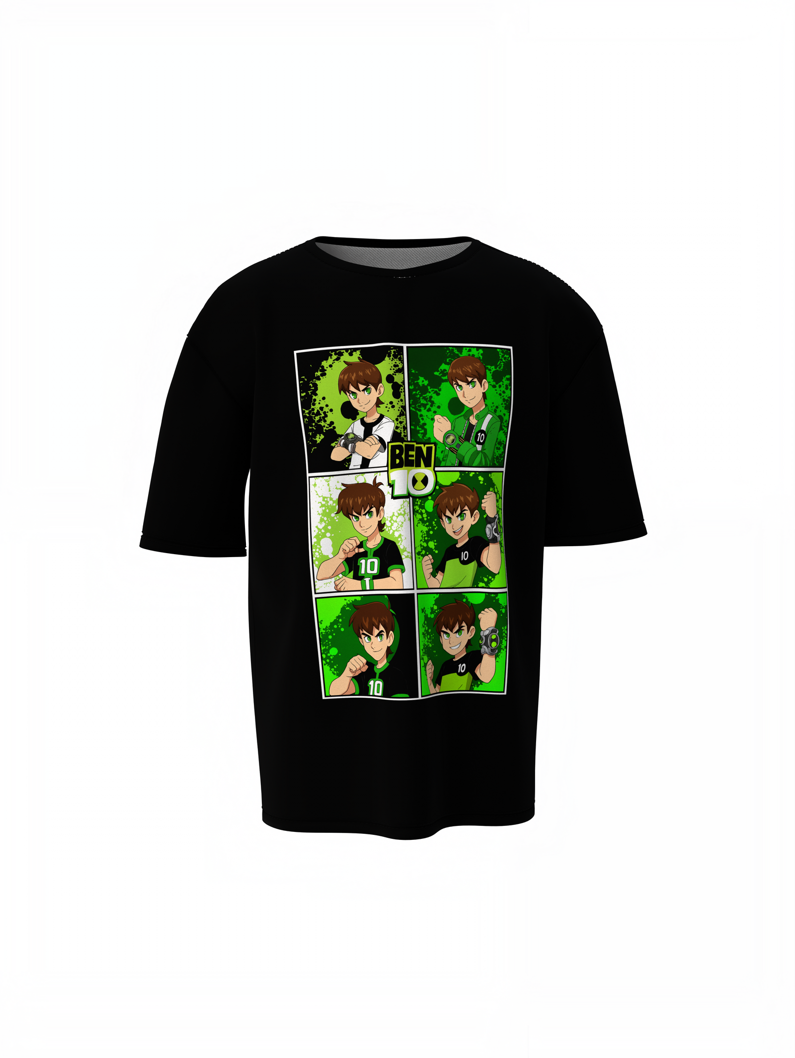 Ben 10 Series Oversized T-Shirts Cool Hero Cartoon Streetwear