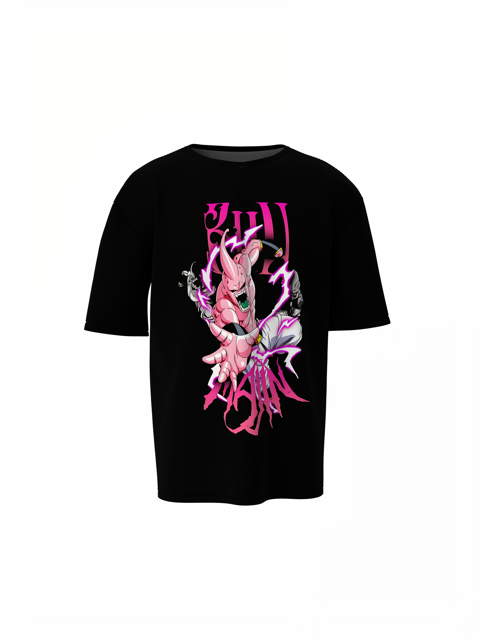 Majin Buu Oversized T-Shirt – Bold Anime Graphic Tee