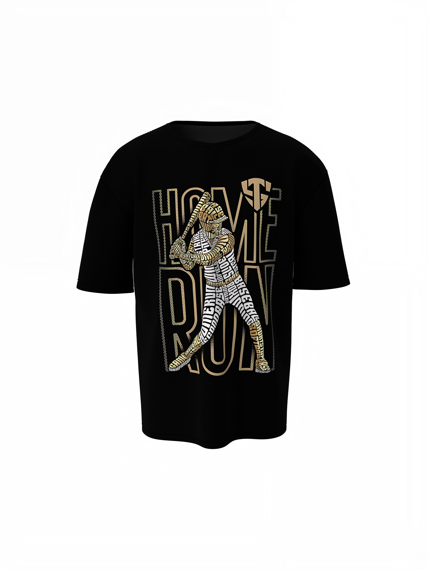 Baseball Home Run Oversized T-Shirt
