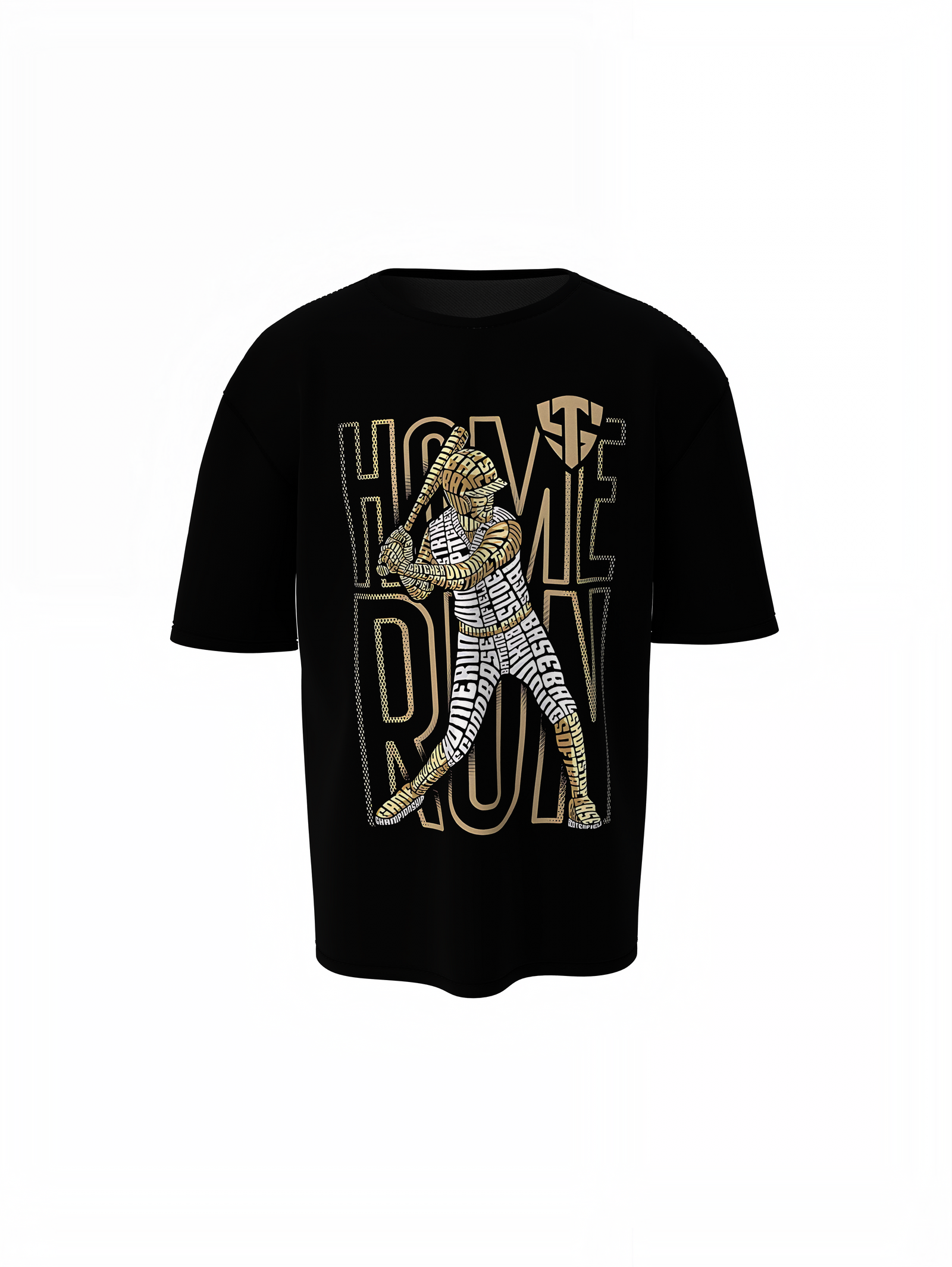 Baseball Home Run Oversized T-Shirt