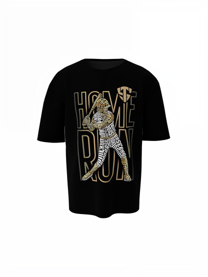 Baseball Home Run Oversized T-Shirt