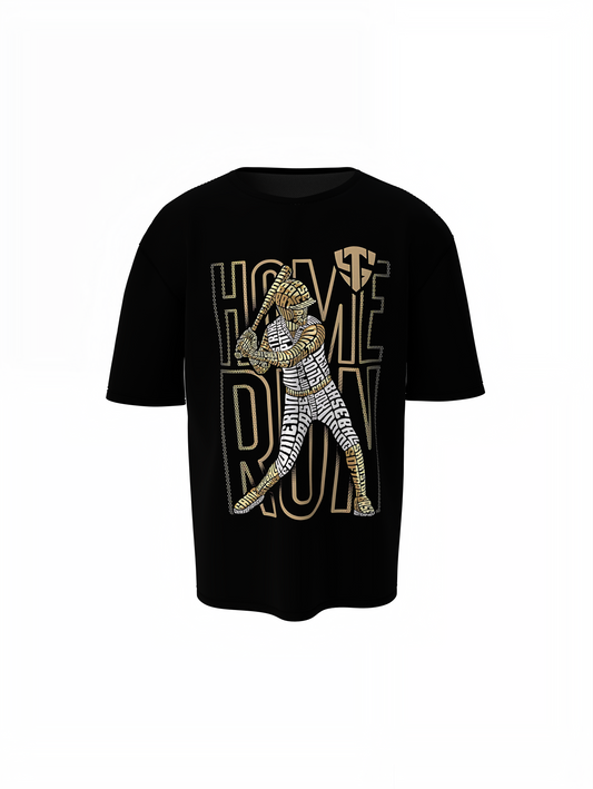 Baseball Home Run Oversized T-Shirt