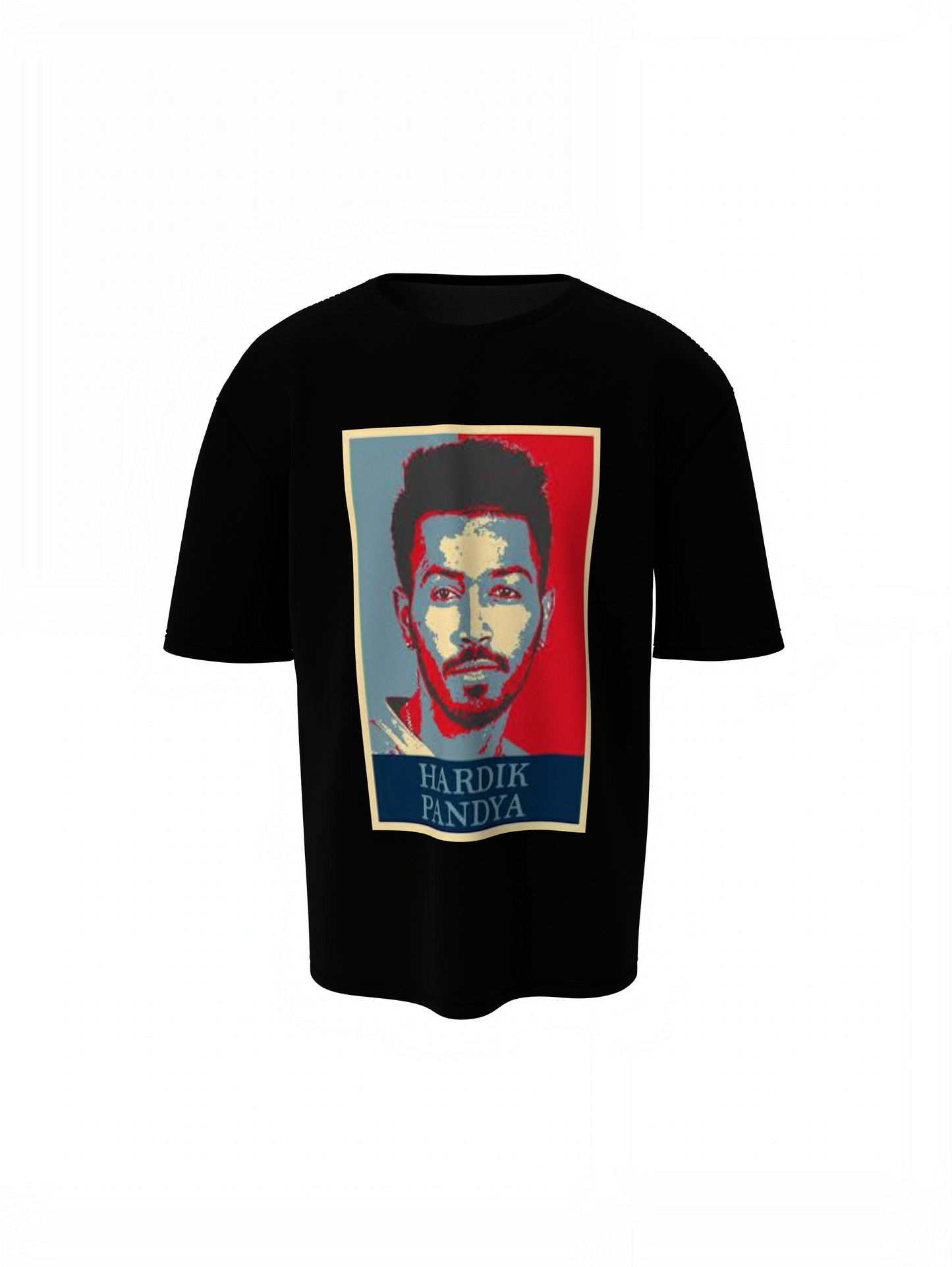 Pandya  Portrait Oversized T-Shirts