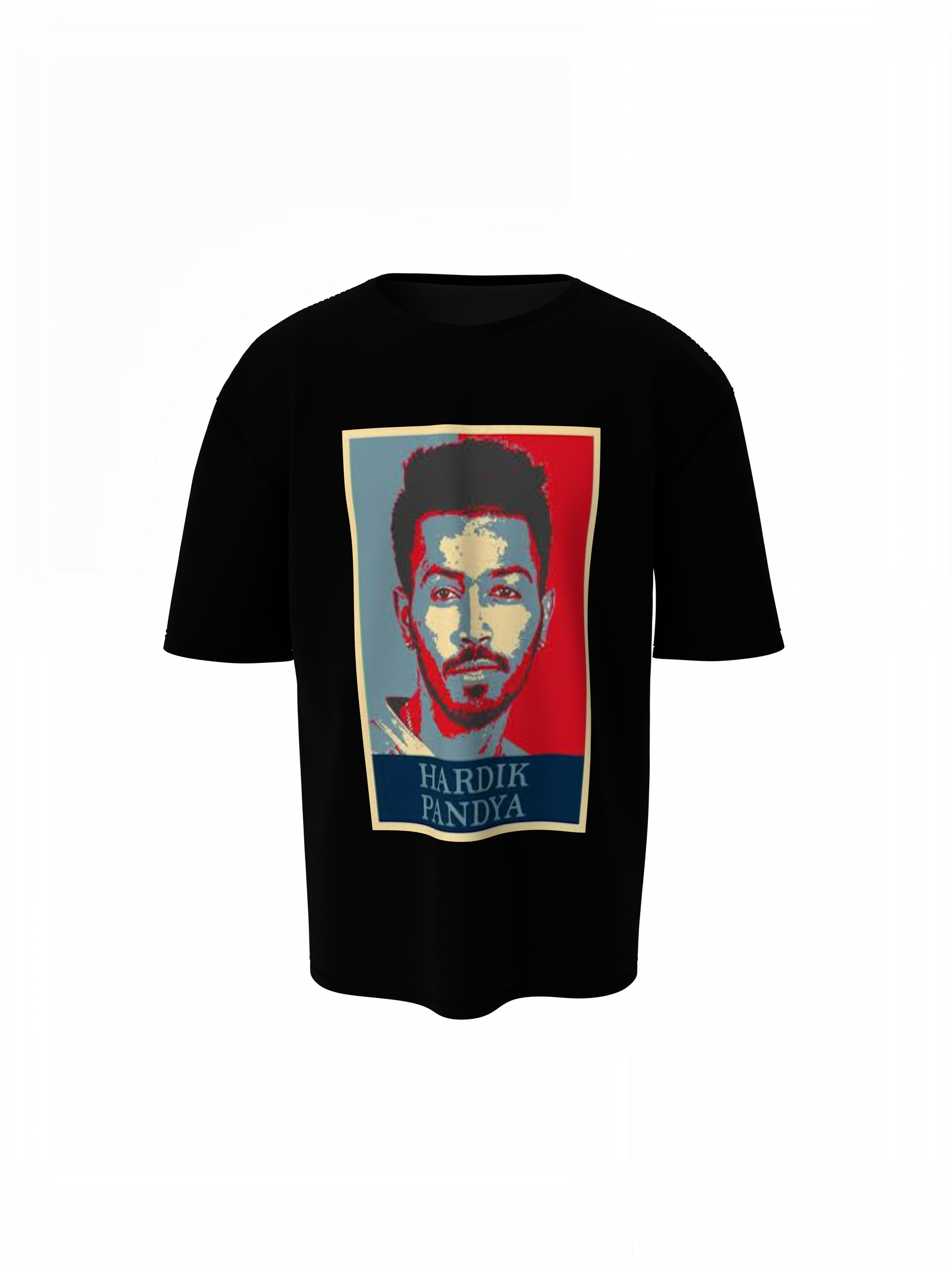 Pandya  Portrait Oversized T-Shirts