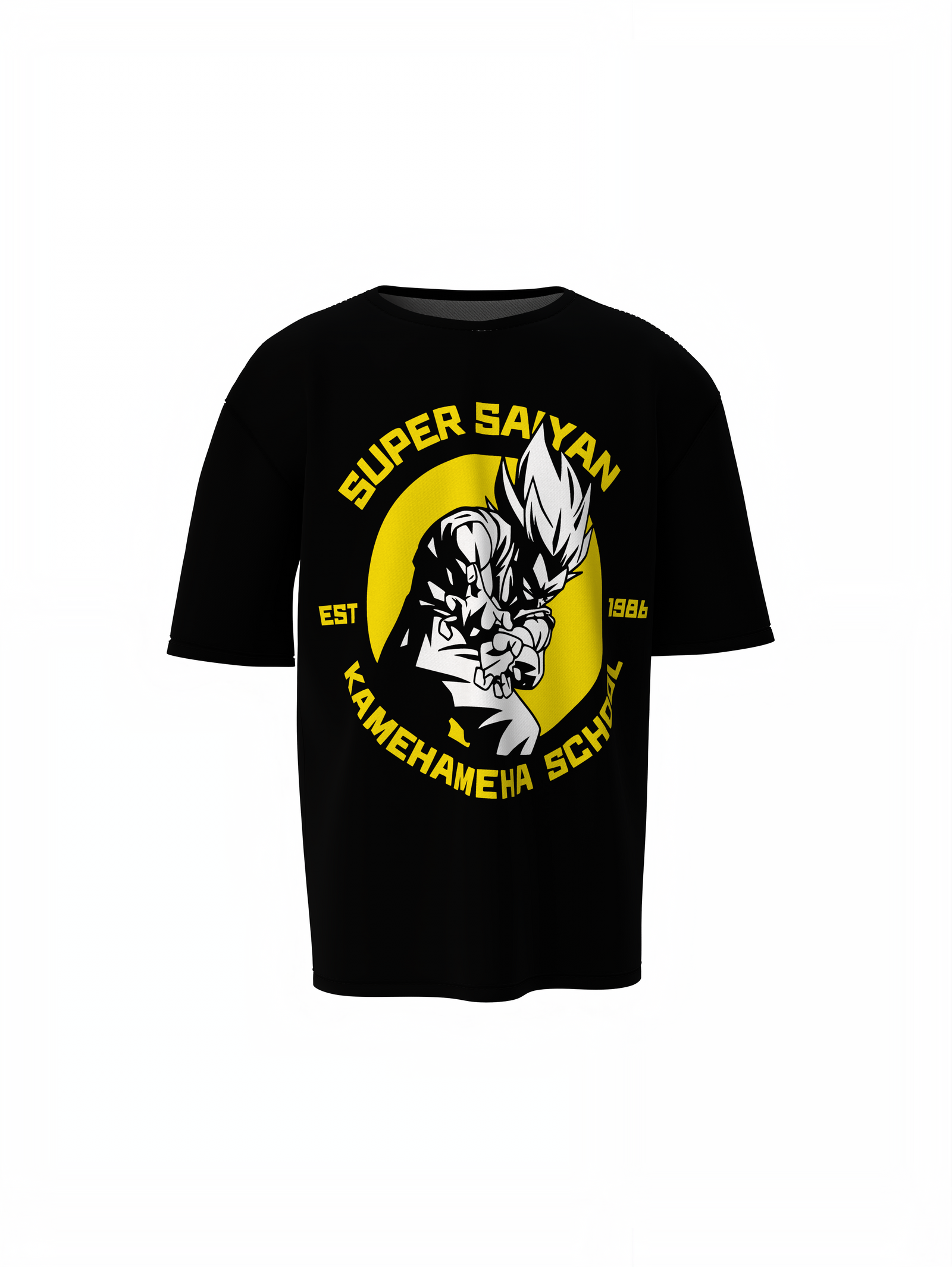 Super Saiyan Oversized T-Shirt Bold Anime Streetwear Styles