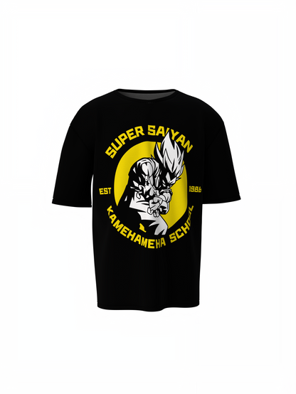 Super Saiyan Oversized T-Shirt Bold Anime Streetwear Styles