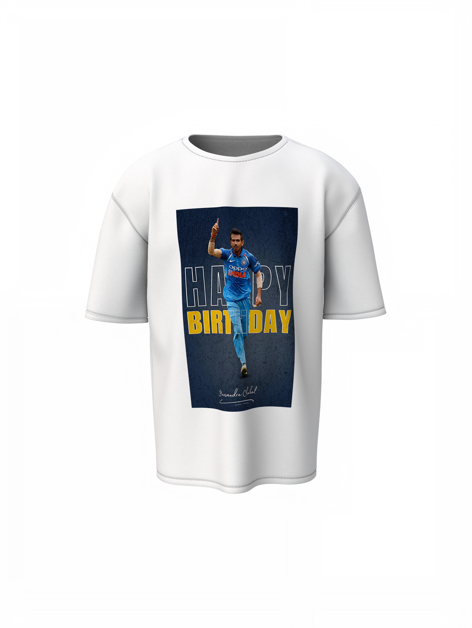 Happy Birthday Chahal Oversized T-Shirt