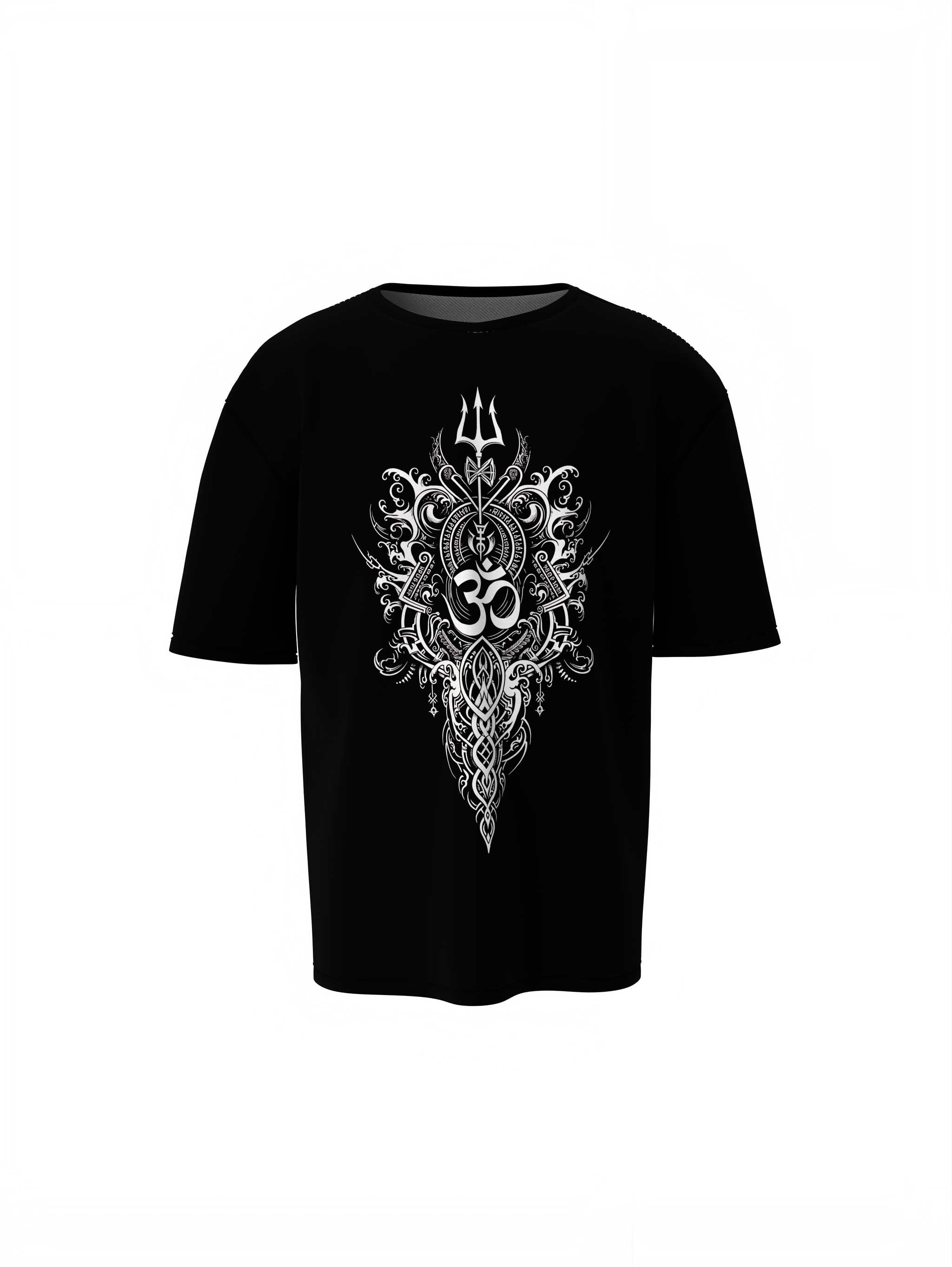 Om Mandala  Art Oversized T-Shirts