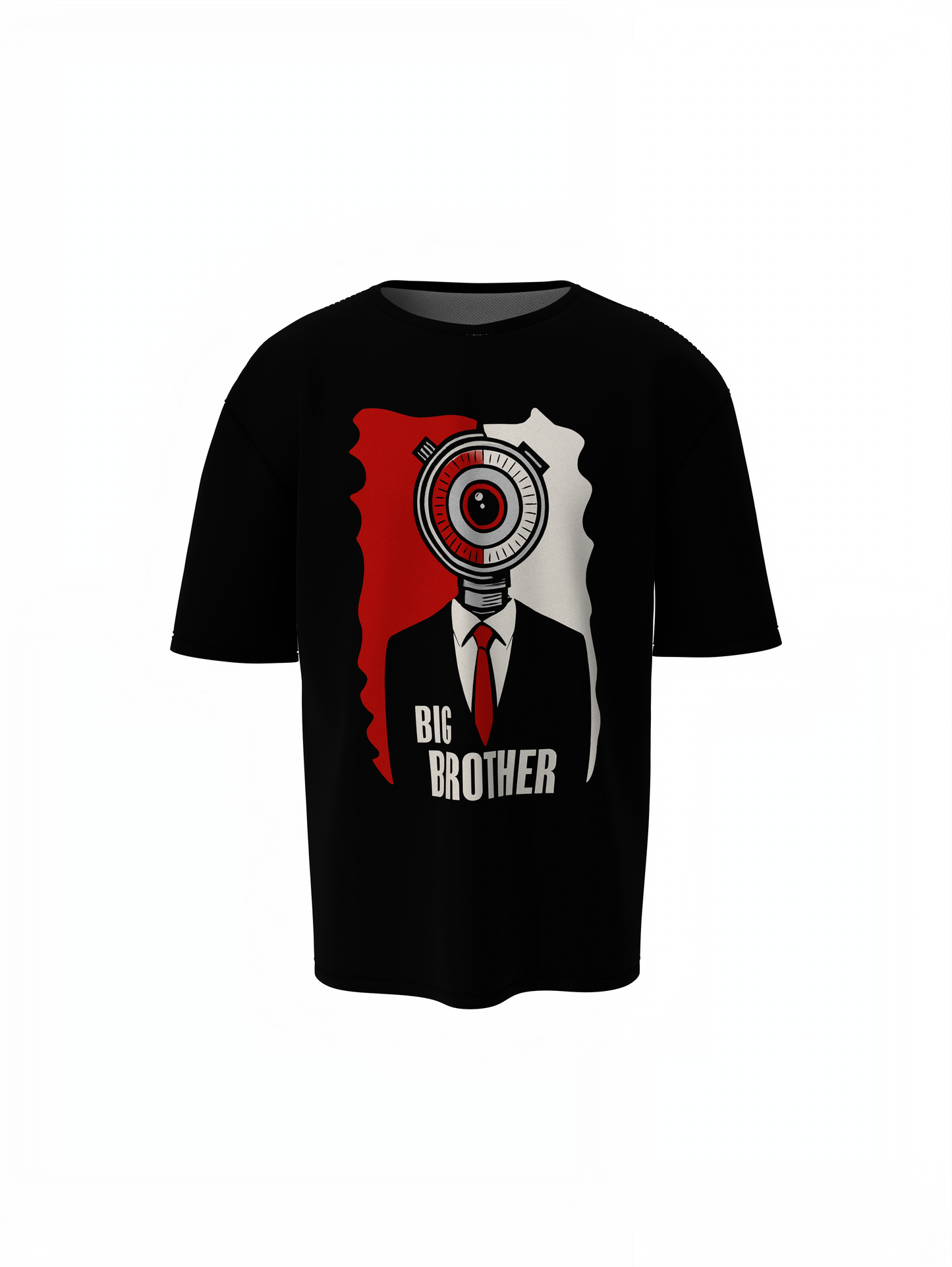 Big Brother Time Oversized T-Shirt Fun Casual Graphic Tee